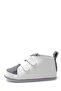 Furry Velcro Flexible and Anti-Slip First Step Shoes Gray F-524 - 3