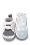 Furry Velcro Flexible and Anti-Slip First Step Shoes Gray F-524 - 2