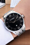 Steel Cord 30 Meters Waterproof Black Tar Men's Wristwatch - 2