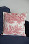 Rusticana Burgundy Throw Pillow Cover (45X45)