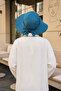 Ninja Bone Turban with Detachable Bow on the Back, S-5, Petrol - 3