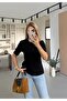 Premium Series Crew Neck Cotton Black Basic T-Shirt - 4