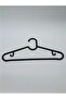 Black Color 10 Pieces Plastic Ikea Model Clothes Hangers - 3
