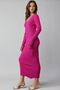 My Fashion V-Neck Textured Long Knit Dress - 2