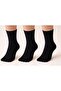 Black Women's Bamboo Toe Socks 3-Pack (Helps Prevent Sweat, Odor and Fungus)