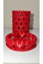 Heart Organizer Set of 2 |   Makeup Brush Holder & Jewelry Organizer with Coaster as a Gift - 4