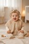 Baby Girl Plush Vest Set 3-Piece Set