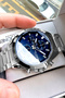 Men's Wristwatch 3 Atm Water Resistant Silver Color Steel Watchband Tje2042C4 - 2