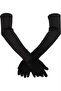Satin Lycra Long Fingered Flexible Dance & Opera Gloves - (58 CM)