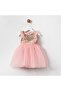 Dream Girl's Sequined Pink Chiffon Dress