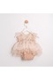 Bony Lace Baby Girl Romper with Hair Accessory - 2