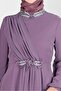 Stone Embroidered Double Skirt Suit 30252 - 4