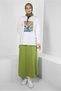 Printed Elastic Waist Skirt Track Suit 43691