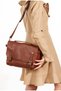 Stylish and Functional French Style Leather Shoulder Bag – Handmade Genuine Leather Tan - 7