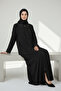 Women's Collar and Sleeve Embroidered Front Zippered Handles Thin Large Size Ferace