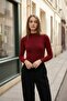 Women's Long Sleeve Turtleneck Corded Fabric Badi - 5