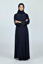 Women's Collar and Sleeve Embroidered Front Zippered Handles Thin Large Size Ferace - 5