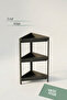 Vesken Triangle Shelf Unit 3 Tiers Corner Bathroom Shelf Organizer Shampoo Holder - 2