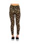 Women's Black Patterned High Waist Recovery Sports Classic Leggings - 3