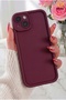 iPhone 15 Case Camera Protected Soft Textured Colorful Silicone Cover - 4