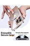 for iPhone 16 Pro Max Case Cover Anti-Slip and Drop-Proof Protective Cover with 360° Ring Stand Comp - 8