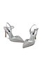 High Heeled Stone-Embellished Buckled Evening Satin Shoes 330 - 5