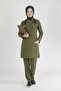 Lycra Nurse Uniform Hijab Suit Khaki - 2