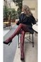 Women's Cherry Floral Patterned Pantyhose /Vintage /Y2K /Gothic
