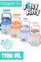 Tritan 1100 Ml Children's Water Bottle with Strap-With/Without Straw-With Sticker Gift - 3