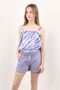 Girl's 2-Piece Set Printed Strap Blouse & Pocket Shorts with Elastic Waist