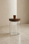 Acacia Vacuum Lid Glass Jar (700 ml) - 2