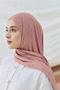Combed Cotton Shawl Vintage Rose Color - 4