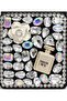 Stone Detailed Black Evening Dress Mini Bag – Special Design Clutch with Perfume Figure and Sparkling Features - 2