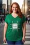 Women's Plus Size Familia Printed Green Blouse - 8