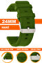 24mm Fossil-Welder-Casio-Seiko-Omega-Armani Watch Compatible Silicone Watch Band Strap Mslk24