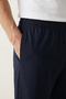 Cotton 2-Piece Men's Pajama Shorts Thin Compact Combed Single Jersey Black & Navy Blue Pocketed Flexible Comfortable Fit Anti-Sweat Fabric Lycra Home Shorts - 5