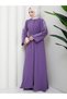 Women's Modest Clothing Abaya Ferace Long Dress with Rhinestone-Embellished Sleeves and a Chic Look - 8