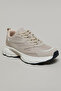 Women Beige Textured Chunky Sneakers