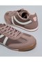 Women Pink Color Block Lace Up Casual Shoes - 3