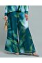 Patterned Wide Leg Pants with Elastic Waist - 3
