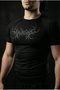 Schwarzwald - Compression Short Sleeve Sport Black T-Shirt | Breathable Slim Fit Stretchy Training & Fitness