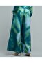 Patterned Wide Leg Pants with Elastic Waist - 5