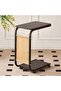Compact Rolling End Table with Storage and Magazine Holder, Minimalist Modern Design, Smooth Caster - 2