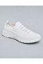 Women Ivory Knitted Lace Up Casual Shoes