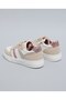 Girls White Glittered Lace Up Sneakers - 4