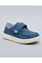 Boys Blue Textured Velcro Closure Casual Shoes