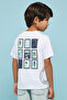 Printed T-Shirt with Crew Neck and Short Sleeves - 5