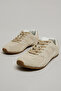 Women Brown Textured Lace Up Shoes - 5