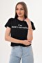 Women's Print Detailed Crew Neck T-Shirt - 260057 - 3