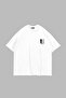 Wings of Freedom Printed Oversize Unisex White Tshirt - 2